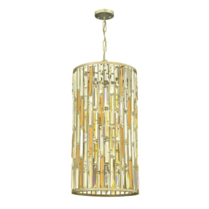 Fredrick Ramond Gemma 6-Light Foyer Light in Silver Leaf* Fredrick Ramond Gemma 6-Light Foyer Light in Silver Leaf*
