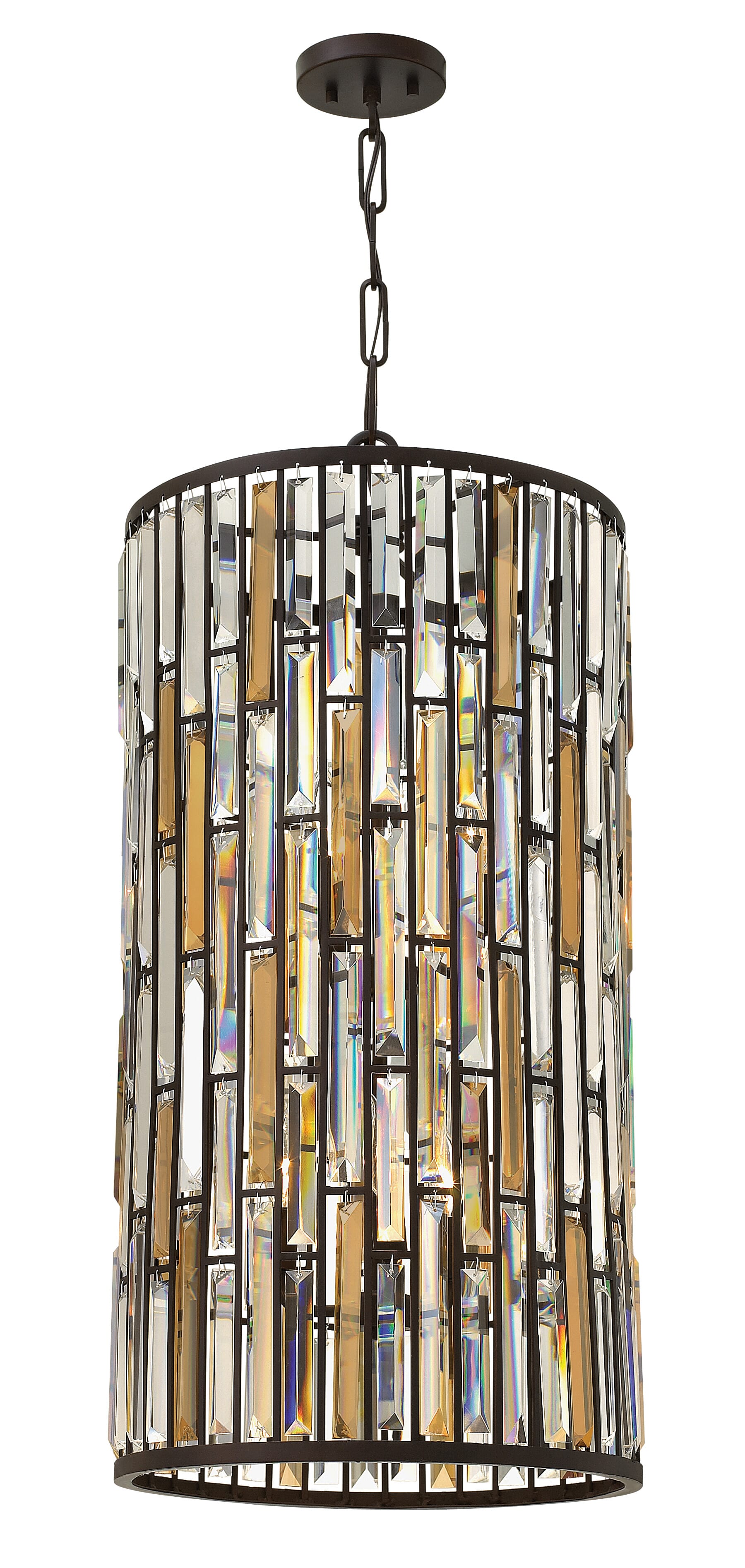 Vintage Bronze LED Chandelier from the Gemma Collection