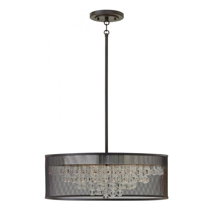 Fredrick Ramond Fiona 6-Light Foyer Light in Black* Fredrick Ramond Fiona 6-Light Foyer Light in Black*