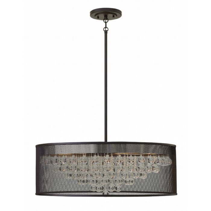 Fredrick Ramond Fiona 8-Light Foyer Light in Black* Fredrick Ramond Fiona 8-Light Foyer Light in Black*