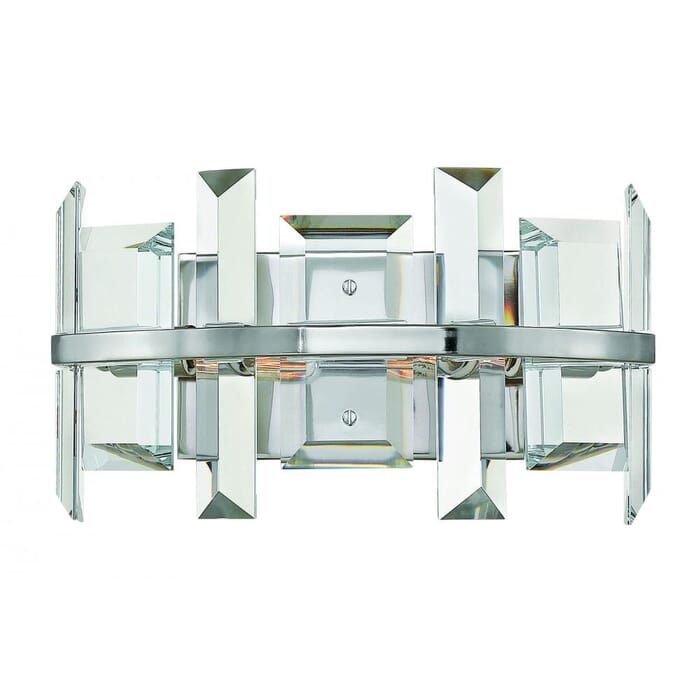 Fredrick Ramond Odette 2-Light Sconce in Polished Nickel Fredrick Ramond Odette 2-Light Sconce in Polished Nickel