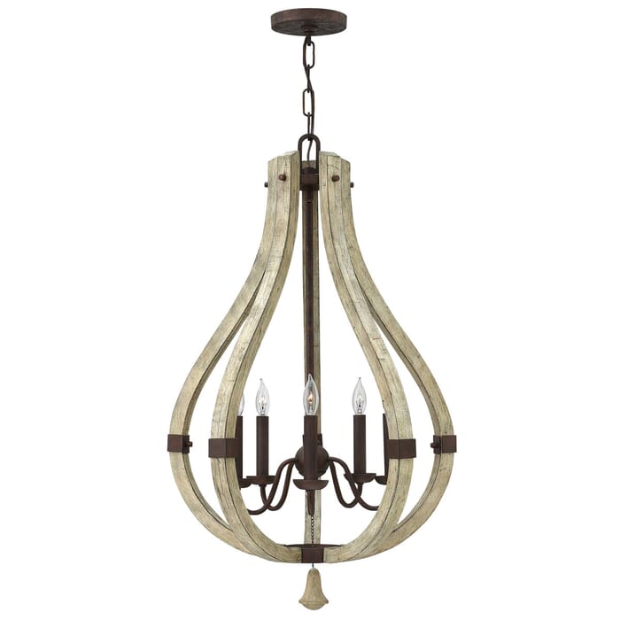 Fredrick Ramond Middlefield 5-Light Foyer Light in Iron Rust* Fredrick Ramond Middlefield 5-Light Foyer Light in Iron Rust*