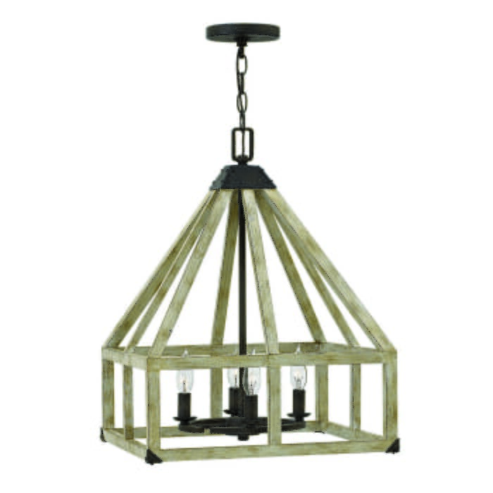 Fredrick Ramond Emilie 4-Light Chandelier in Iron Rust Fredrick Ramond Emilie 4-Light Chandelier in Iron Rust
