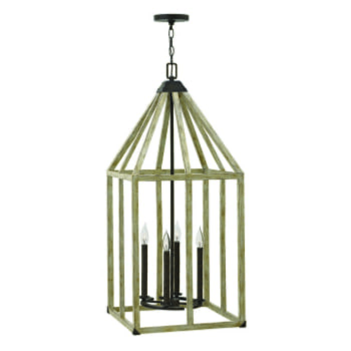 Fredrick Ramond Emilie 4-Light Single Tier Foyer in Iron Rust Fredrick Ramond Emilie 4-Light Single Tier Foyer in Iron Rust