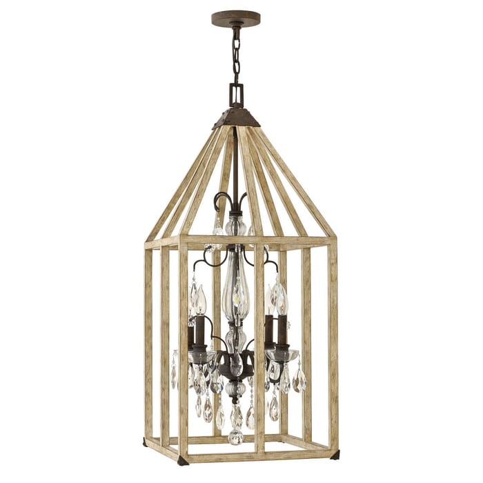 Fredrick Ramond Emilie 4-Light Foyer Light in Iron Rust Fredrick Ramond Emilie 4-Light Foyer Light in Iron Rust