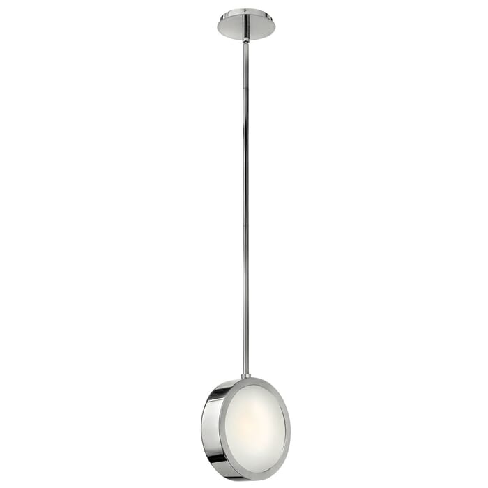 Fredrick Ramond Broadway 8.5" Mini Pendant in Polished Aluminum Finish Fredrick Ramond Broadway 8.5" Mini Pendant in Polished Aluminum Finish
