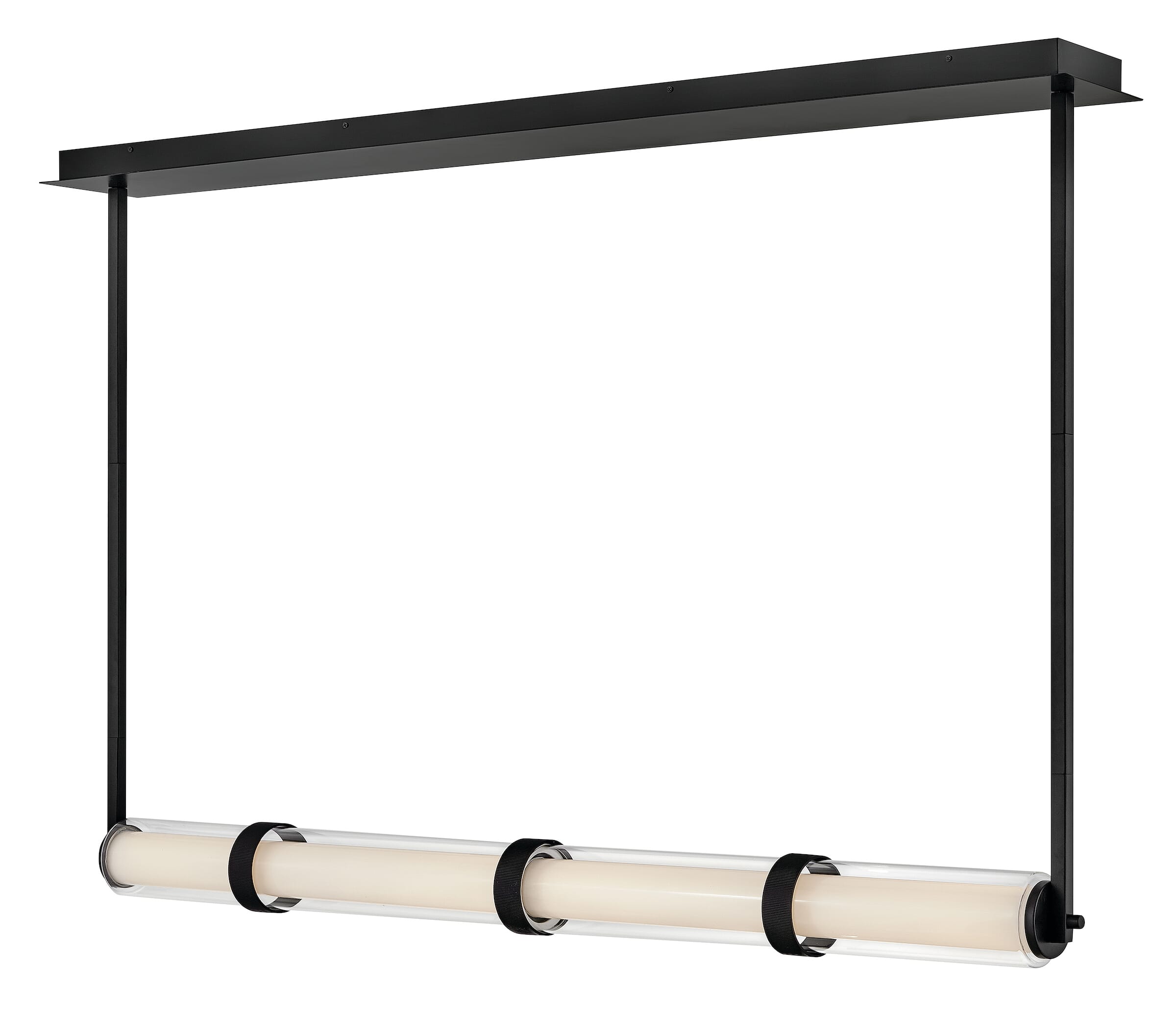 Black LED Linear Pendant from the Cy Collection