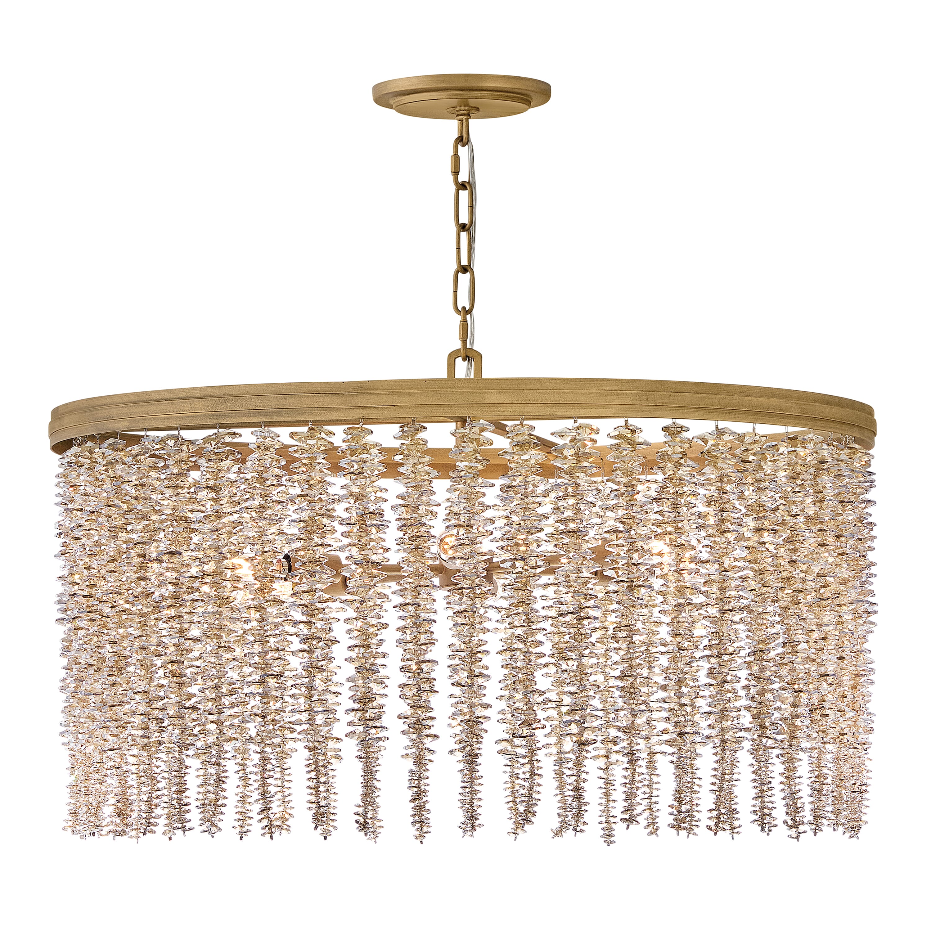 Burnished Gold LED Chandelier from the Rubina Collection