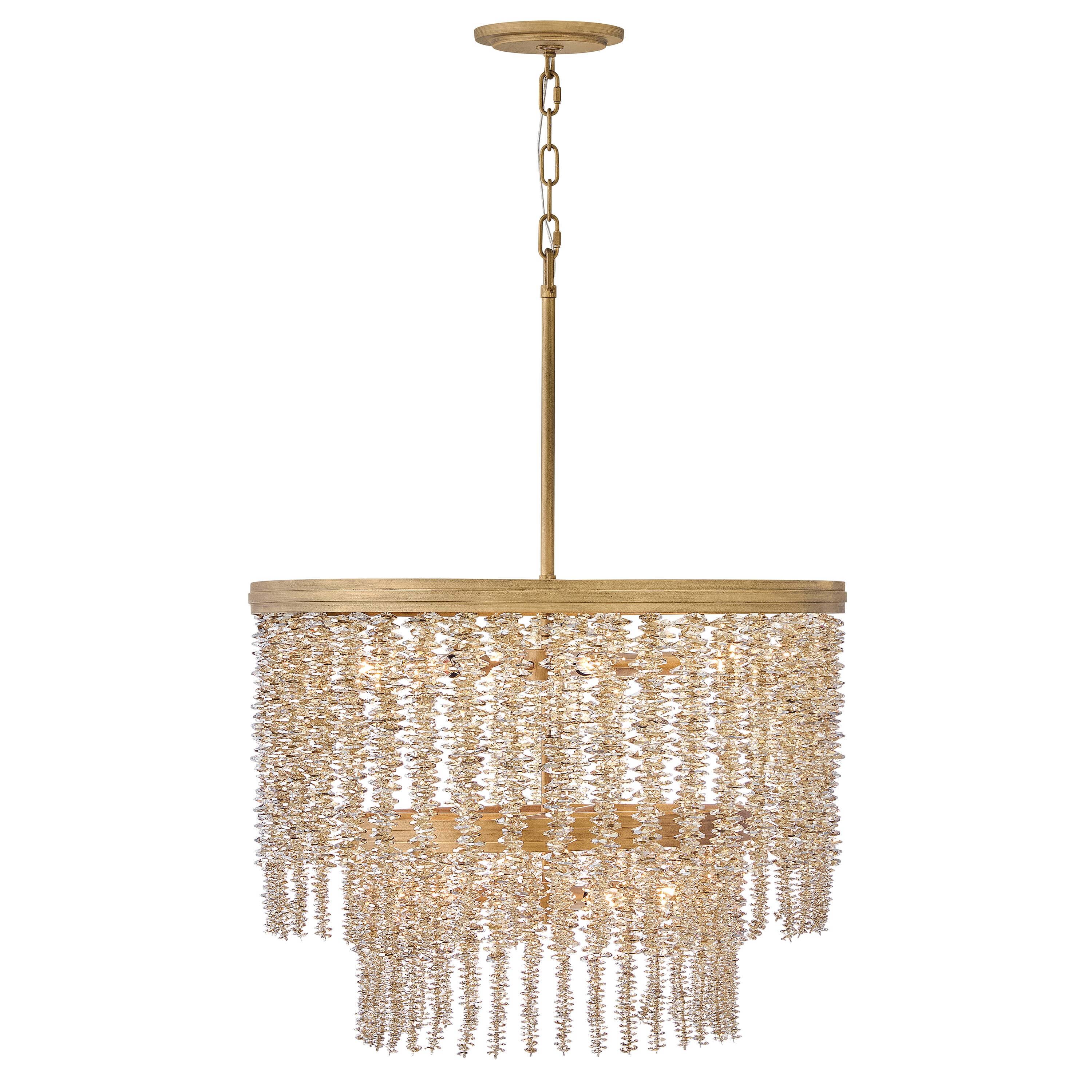 Burnished Gold LED Chandelier from the Rubina Collection