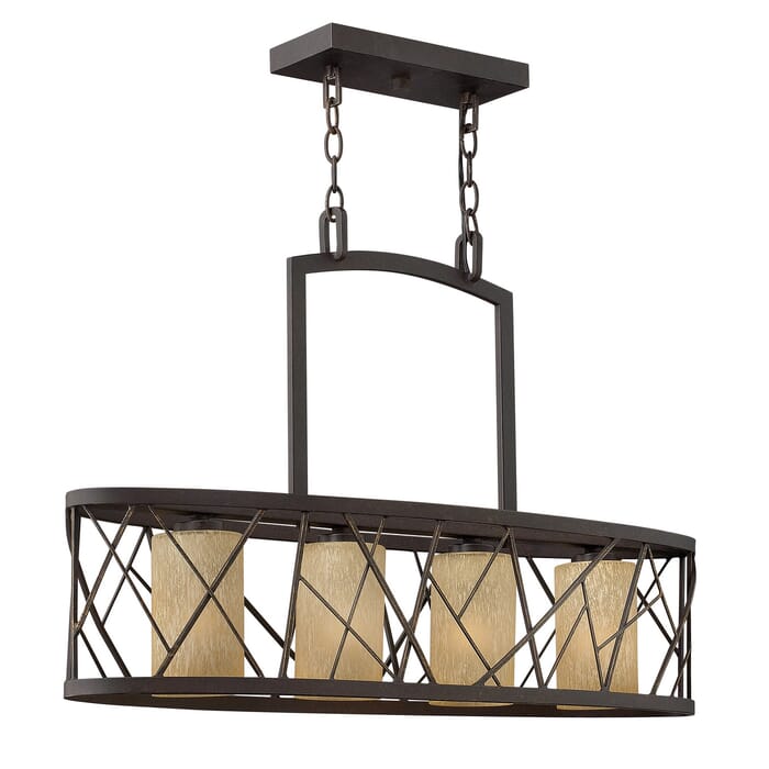 Fredrick Ramond Nest 4-Light Chandelier in Oil Rubbed Bronze* Fredrick Ramond Nest 4-Light Chandelier in Oil Rubbed Bronze*