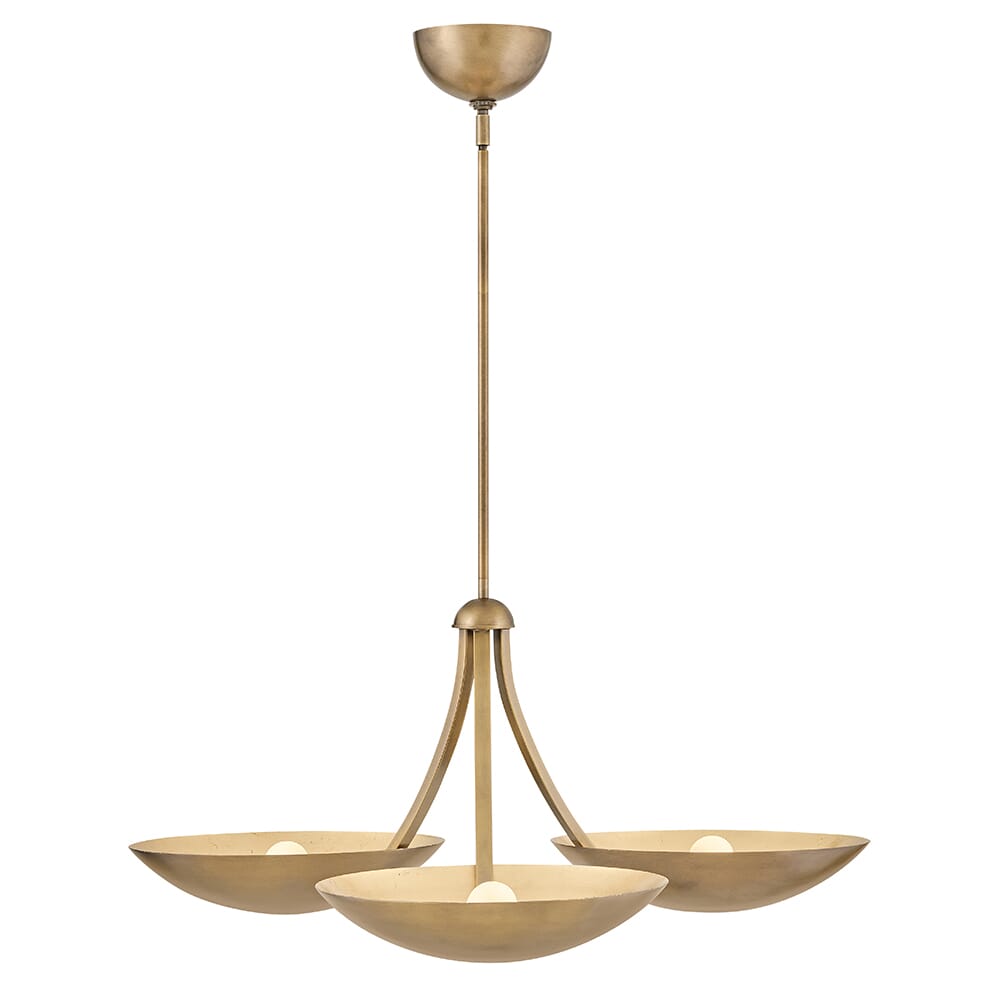 Heritage Brass LED Chandelier from the Glenn Collection