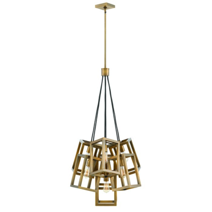 Fredrick Ramond Ensemble 7-Light Chandelier in Brushed Bronze* Fredrick Ramond Ensemble 7-Light Chandelier in Brushed Bronze*