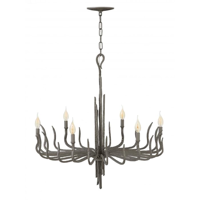 Fredrick Ramond Spyre 6-Light Chandelier in Metallic Matte Bronze Fredrick Ramond Spyre 6-Light Chandelier in Metallic Matte Bronze
