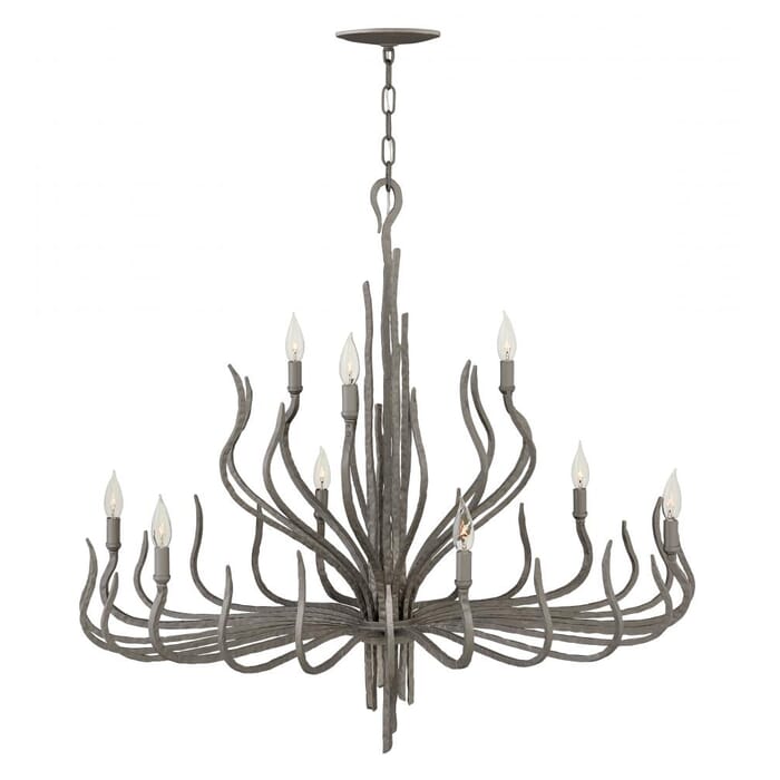 Fredrick Ramond Spyre 9-Light Chandelier in Metallic Matte Bronze Fredrick Ramond Spyre 9-Light Chandelier in Metallic Matte Bronze