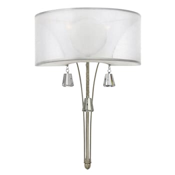 Fredrick Ramond Mime 2-Light 21" Wall Sconce in Brushed Nickel