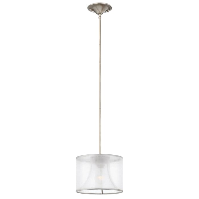 Fredrick Ramond Mime 7" Mini Pendant in Brushed Nickel* Fredrick Ramond Mime 7" Mini Pendant in Brushed Nickel*
