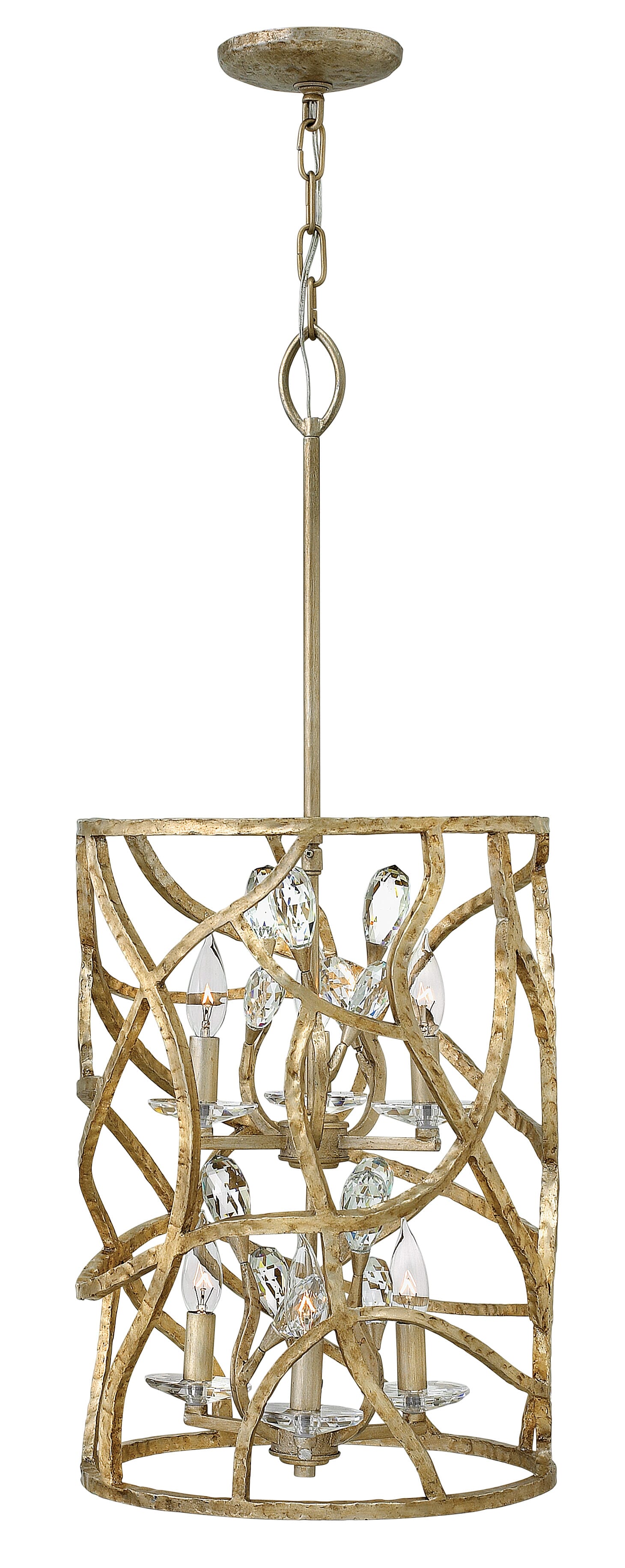 Champagne Gold LED Chandelier from the Eve Collection