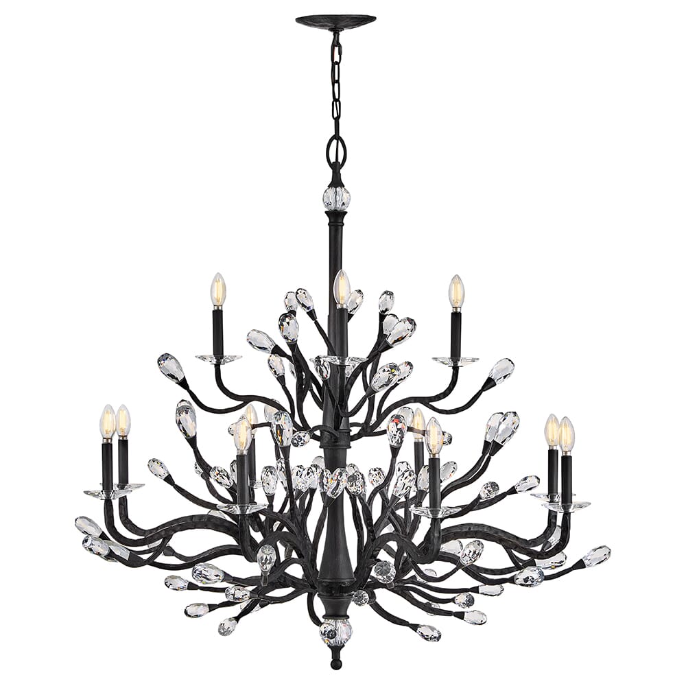 Brushed Graphite LED Chandelier from the Eve Collection