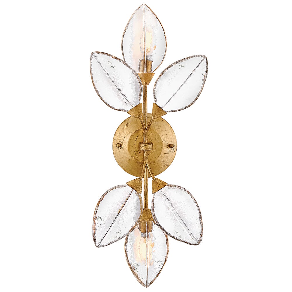 Distressed Brass LED Wall Sconce from the Amira Collection