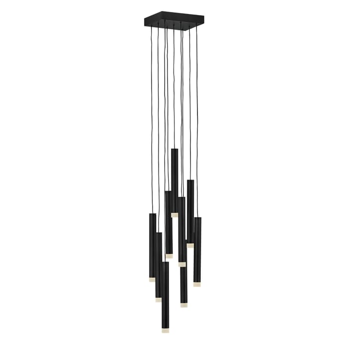 Fredrick Ramond Harmony 9-Light 53" Pendant Light in Black* Fredrick Ramond Harmony 9-Light 53" Pendant Light in Black*