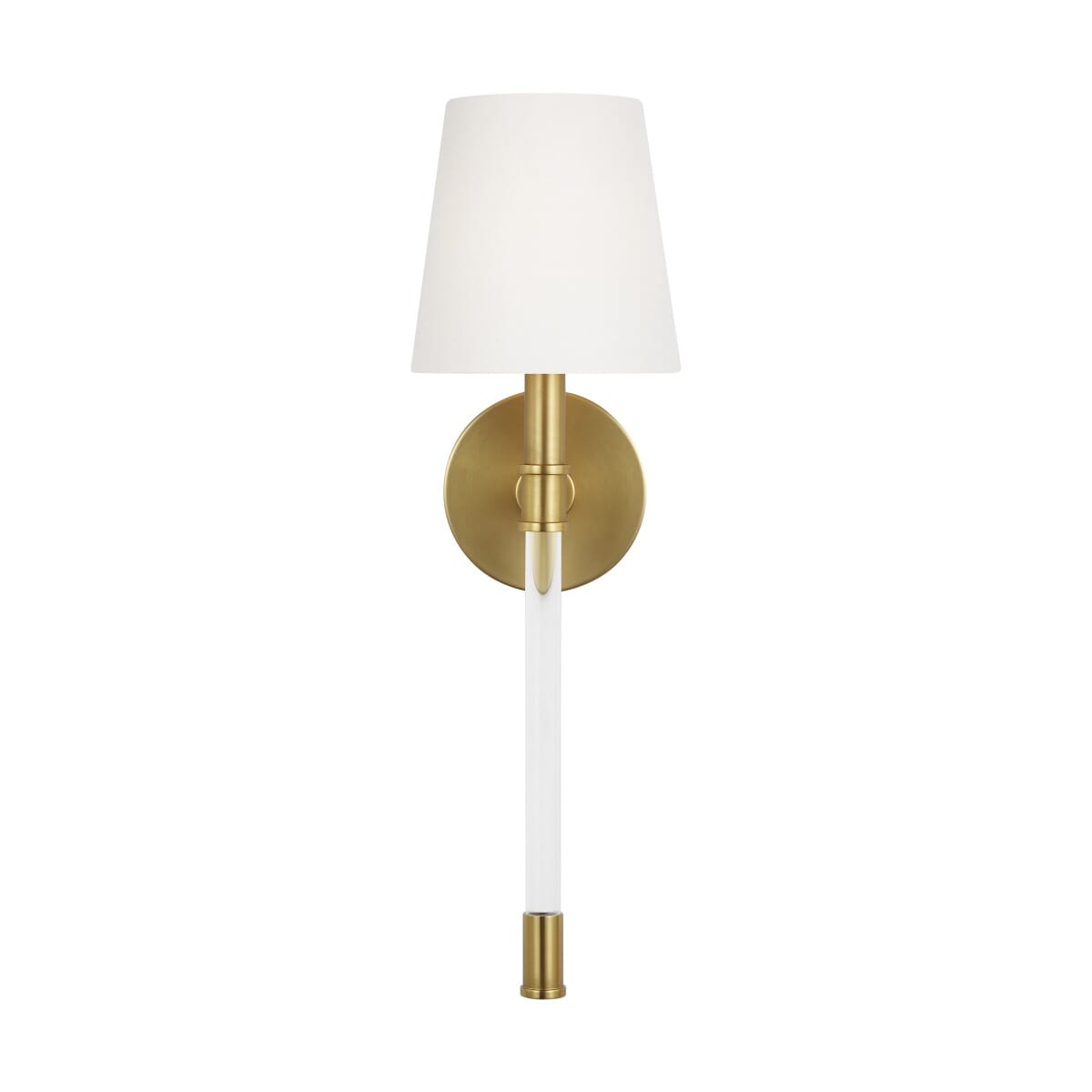 Generation Lighting Hanover Wall Sconce in Burnished Brass by Chapman & Myers