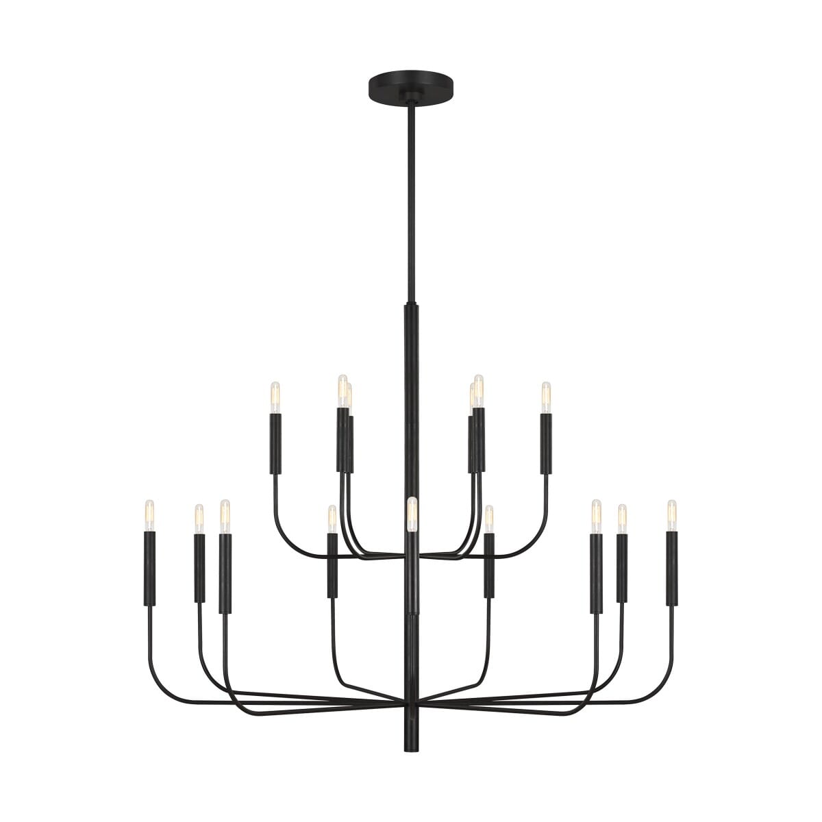 Generation Lighting Brianna 15-Light Chandelier in Aged Iron by Ellen Degeneres