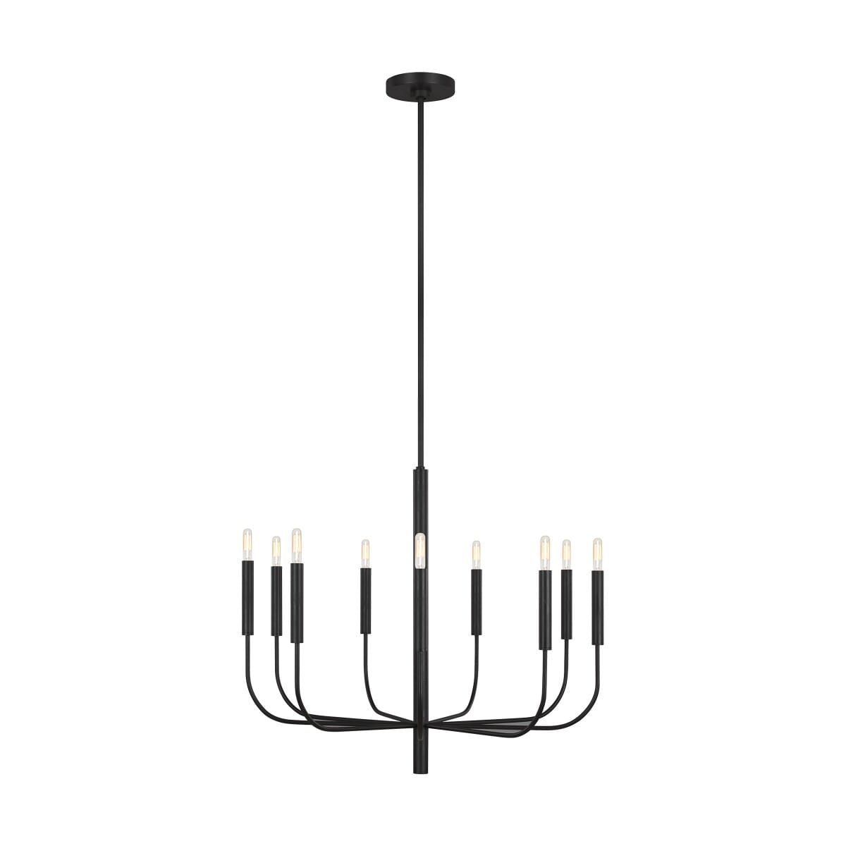 Generation Lighting Brianna 9-Light Chandelier in Aged Iron by Ellen Degeneres