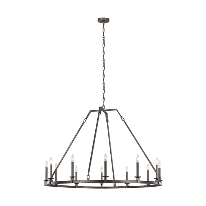 Generation Lighting Landen 12-Light Chandelier in Smith Steel by Sean Lavin Generation Lighting Landen 12-Light Chandelier in Smith Steel by Sean Lavin