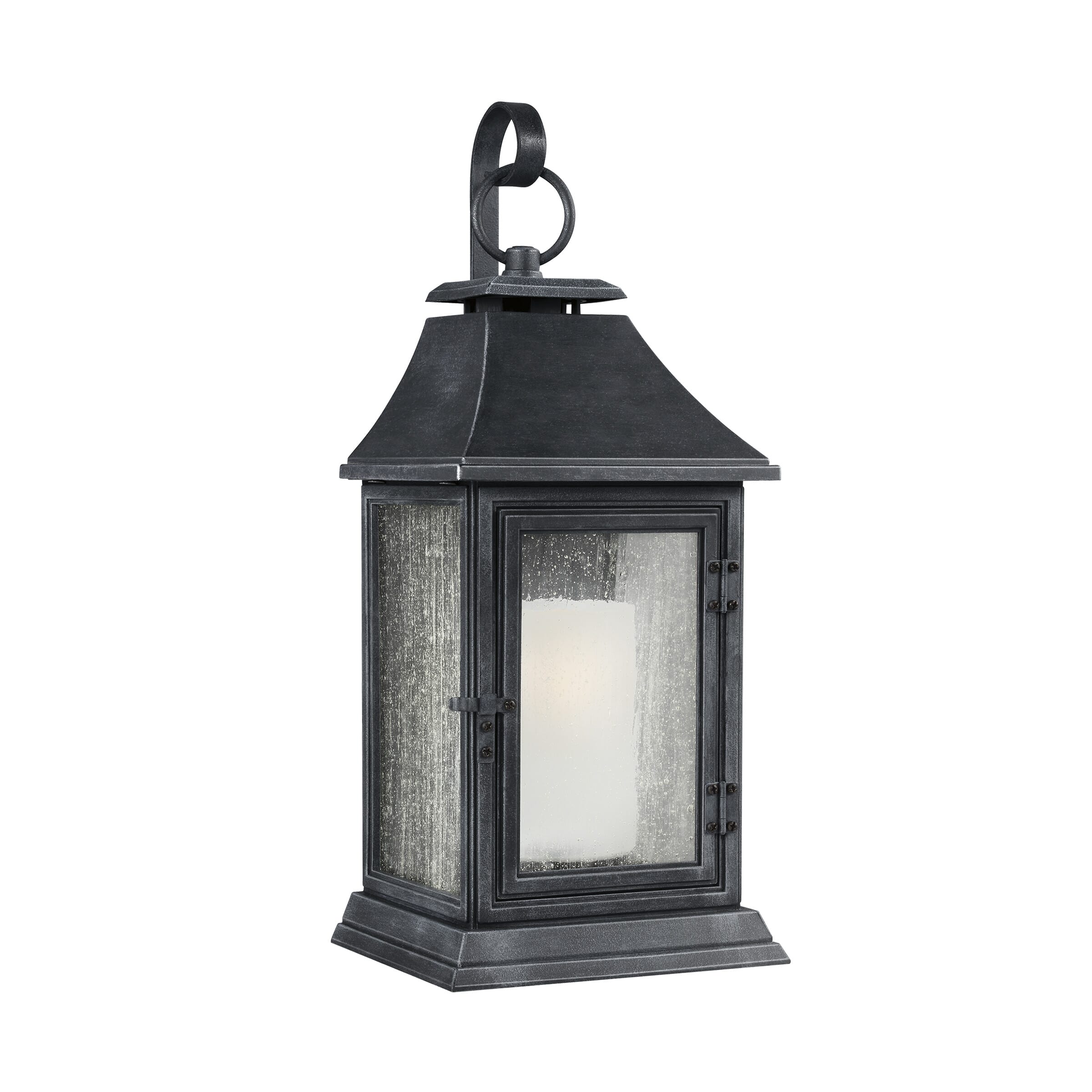 Generation Lighting Shepherd Outdoor Wall Light in Dark Weathered Zinc by Sean Lavin