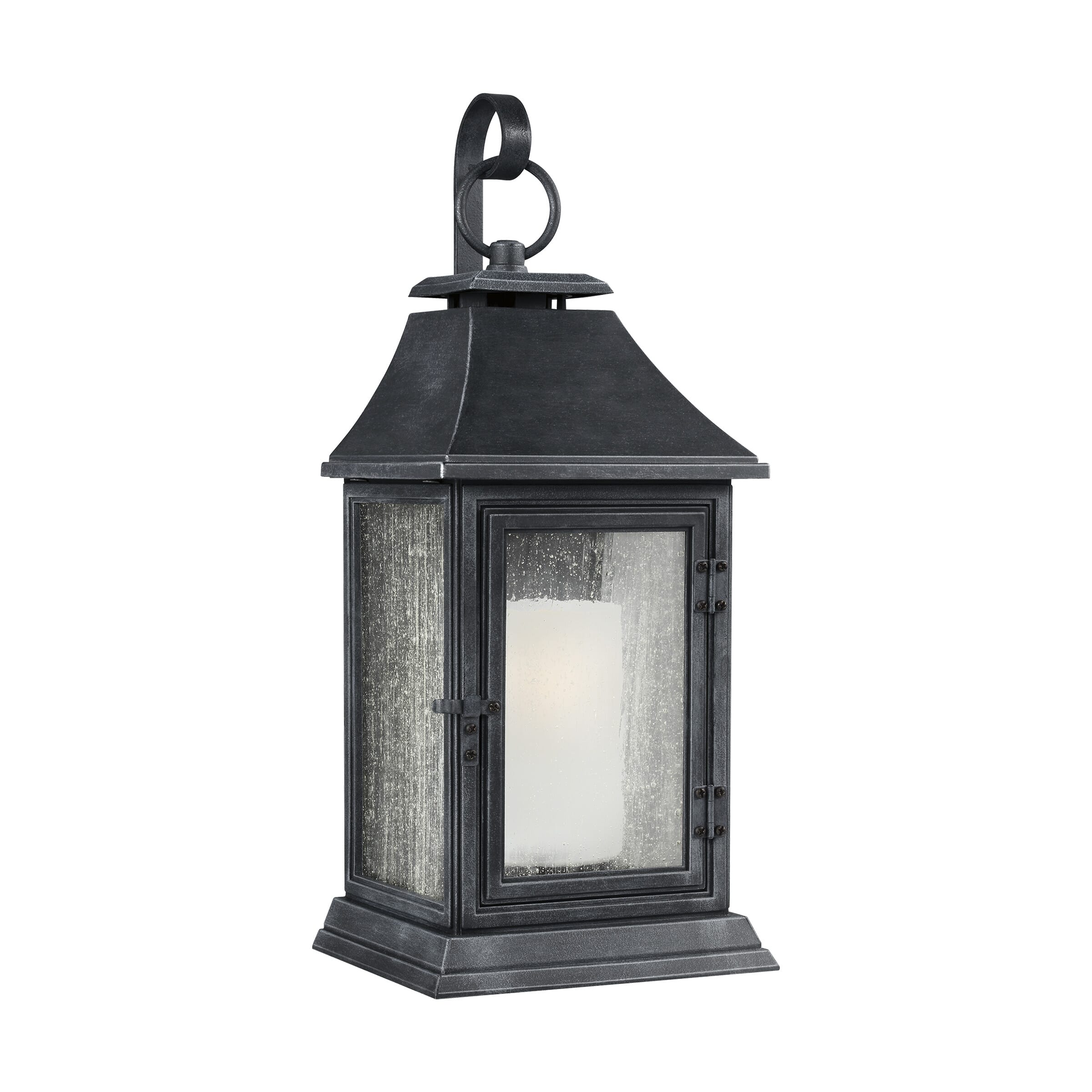Generation Lighting Shepherd Outdoor Wall Light in Dark Weathered Zinc by Sean Lavin