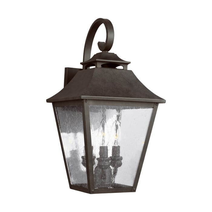 Generation Lighting Galena 3-Light Outdoor Wall Light in Sable by Sean Lavin Generation Lighting Galena 3-Light Outdoor Wall Light in Sable by Sean Lavin