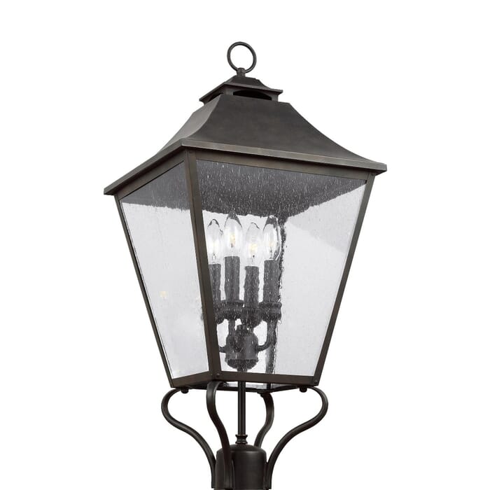 Feiss Galena 4-Light Post/Pier Lantern in Sable Feiss Galena 4-Light Post/Pier Lantern in Sable