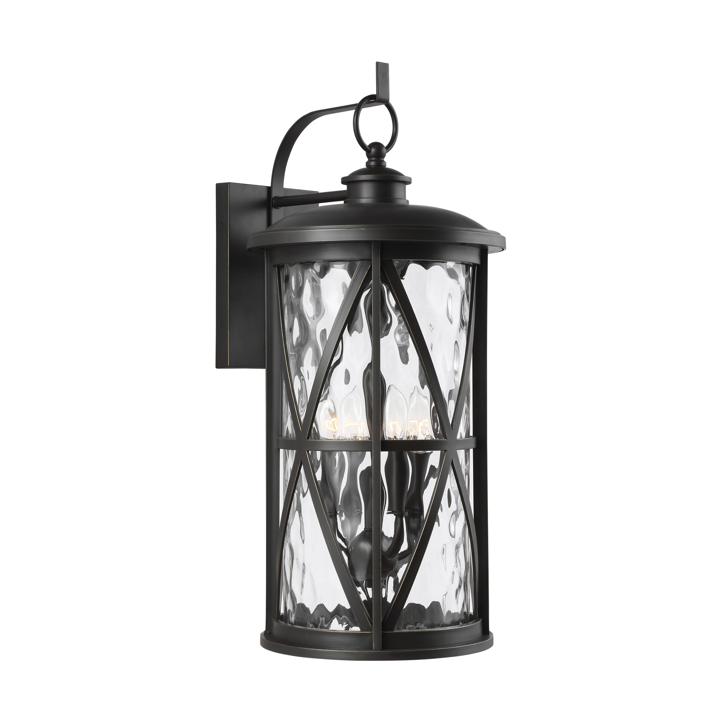 Feiss Millbrooke 26.875" 4-Light Outdoor Wall Lantern in Antique Bronze