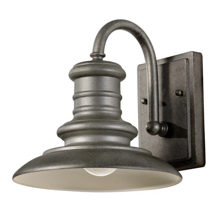Feiss Redding Station 9.7" Outdoor Wall Lantern in Tarnished Silver Feiss Redding Station 9.7" Outdoor Wall Lantern in Tarnished Silver