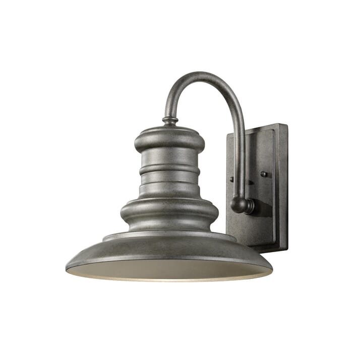 Feiss Redding Station LED Outdoor Wall Light in Tarnished Silver Feiss Redding Station LED Outdoor Wall Light in Tarnished Silver