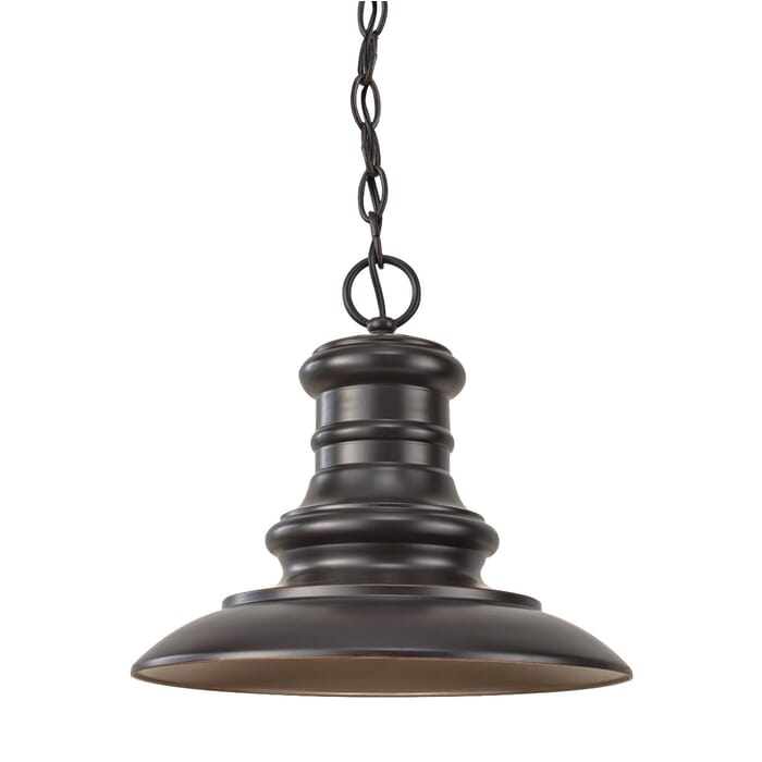 Feiss Redding Station 10" Outdoor Hanging Light in Restoration Bronze Feiss Redding Station 10" Outdoor Hanging Light in Restoration Bronze