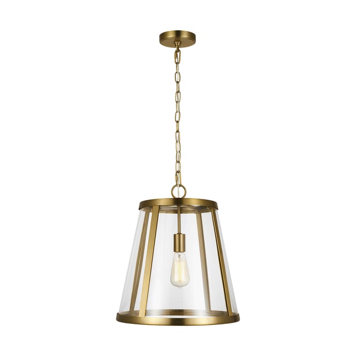 Feiss Harrow Pendant Light in Burnished Brass Feiss Harrow Pendant Light in Burnished Brass