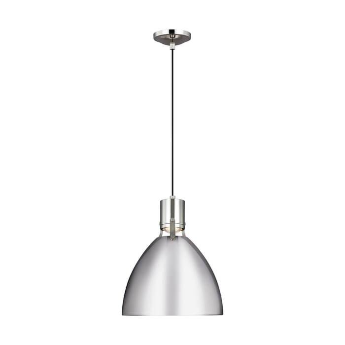 Generation Lighting Brynne Pendant Light in Polished Nickel by Sean Lavin Generation Lighting Brynne Pendant Light in Polished Nickel by Sean Lavin
