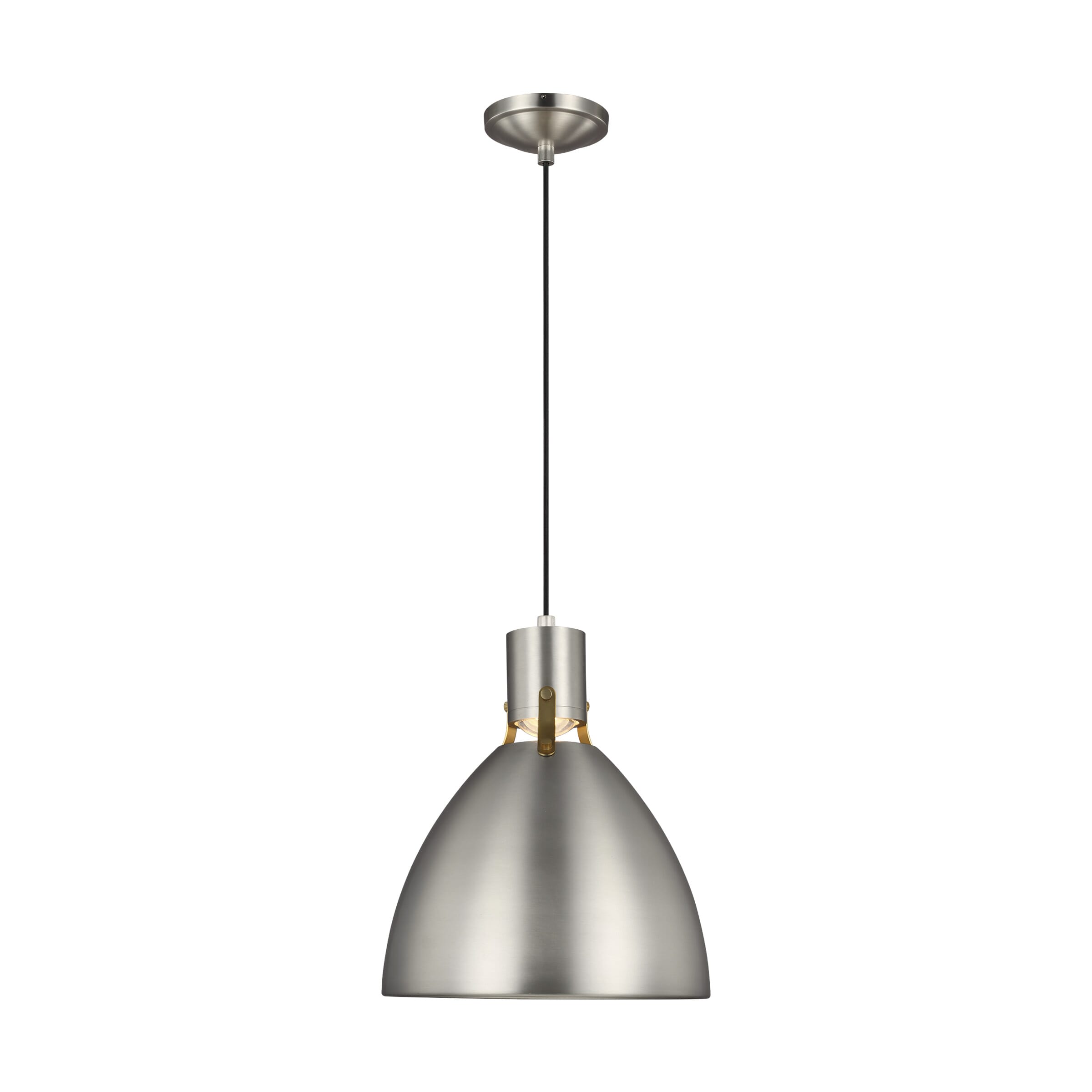 Generation Lighting Brynne Pendant Light in Satin Nickel by Sean Lavin
