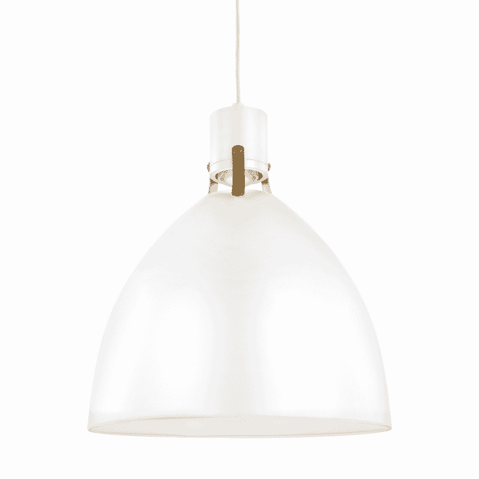 Generation Lighting Brynne Pendant Light in Flat White And Chrome by Sean Lavin Generation Lighting Brynne Pendant Light in Flat White And Chrome by Sean Lavin