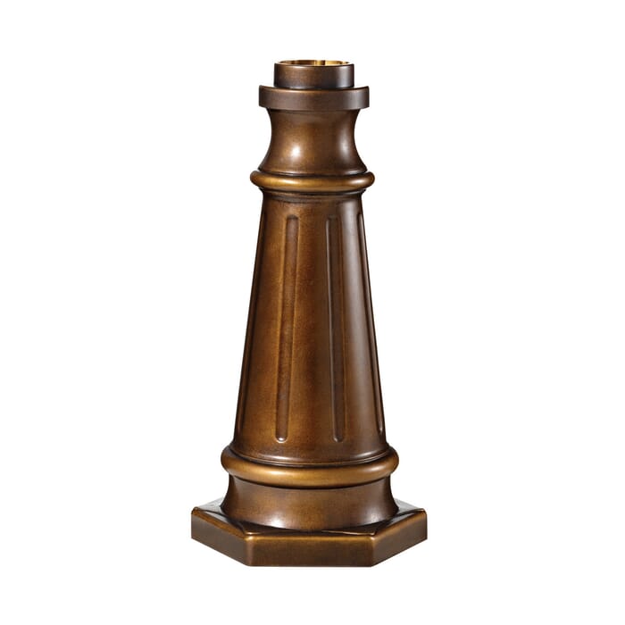 Feiss Post Base in Astral Bronze Finish Feiss Post Base in Astral Bronze Finish