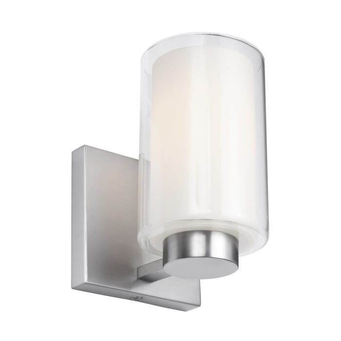 Feiss Bergin Wall Sconce in Satin Nickel Feiss Bergin Wall Sconce in Satin Nickel