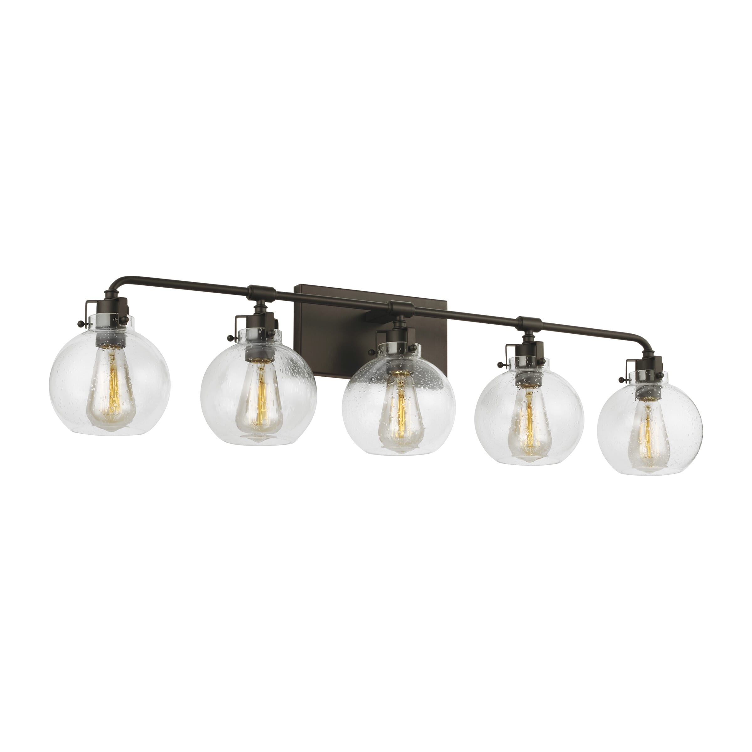 Generation Lighting Clara 5-Light Bathroom Vanity Light in Oil Rubbed Bronze by Sean Lavin