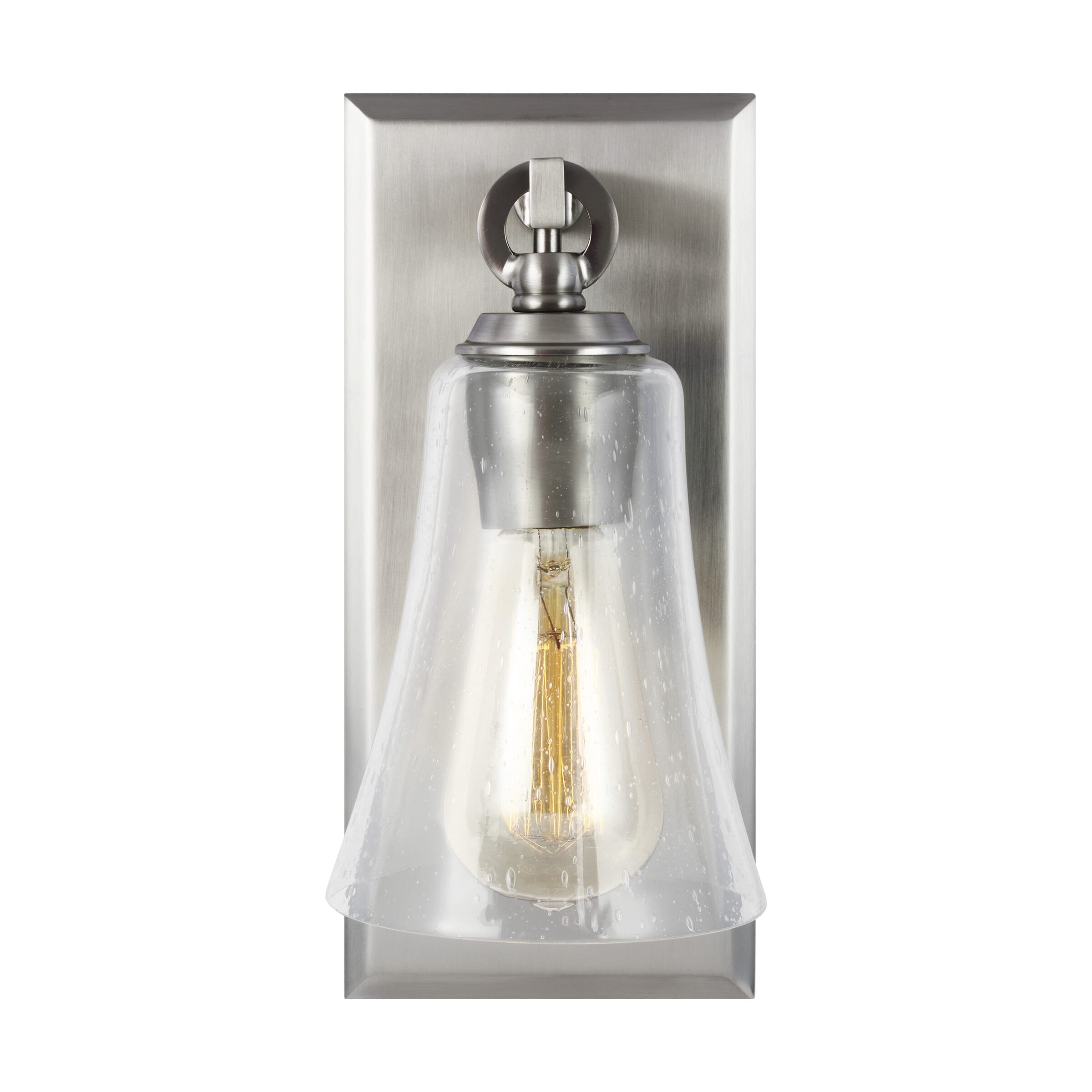 Generation Lighting Monterro Wall Sconce in Satin Nickel by Sean Lavin