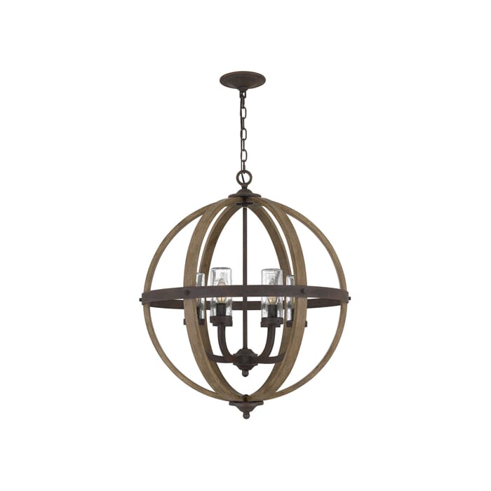 Quoizel Fusion 6-Light Pendant Light in Rustic Black Quoizel Fusion 6-Light Pendant Light in Rustic Black