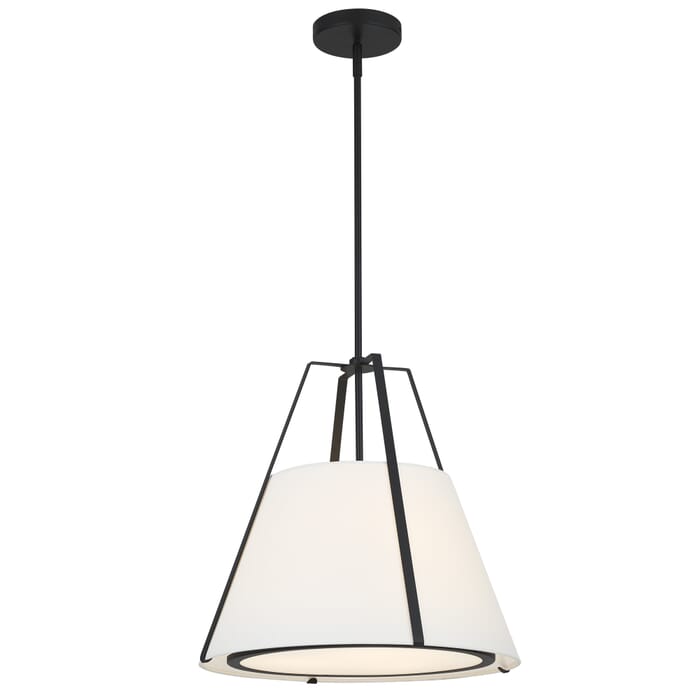 Crystorama Fulton 3-Light Pendant Light in Black Crystorama Fulton 3-Light Pendant Light in Black