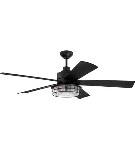 Craftmade Garrick 3-Light Indoor Ceiling Fan in Flat Black