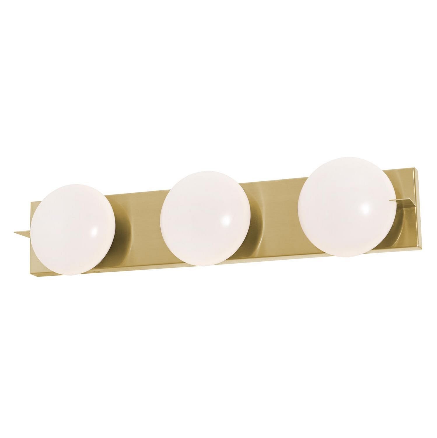 Gates LED Vanity in Satin Brass