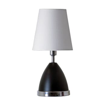 House of Troy Geo 12" Parabola Accent Lamp in Black Matte/Chrome