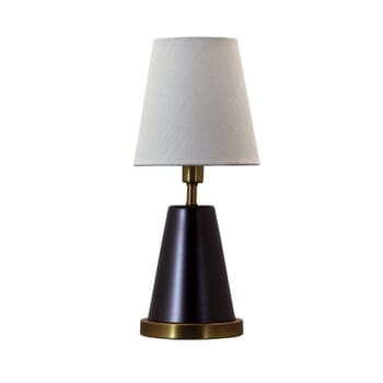 House of Troy Geo 13" Cone Accent Lamp in Mahogany Bronze/Weathered Brass